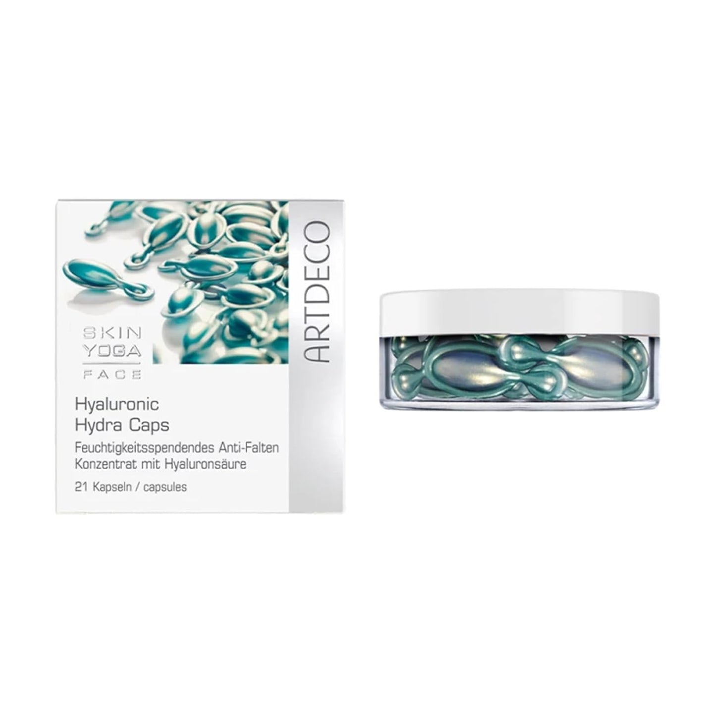 Hyaluronic Hydra Caps - Moisturizing Anti-Wrinkle Face Cream Capsules - 21 Hydrating Capsules for Plump Skin