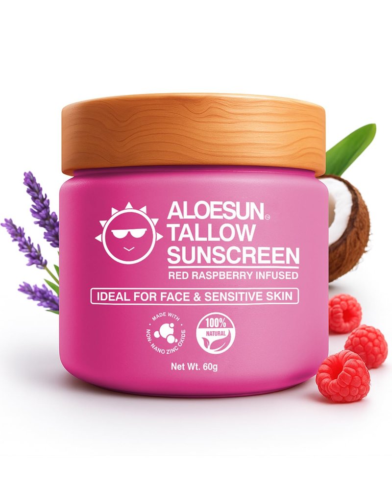 Organic Beef Tallow Sunscreen SPF 30 | Natural Sunblock Lotion with Non-Nano Zinc Oxide - Reef Safe Travel Size - 2.12 Oz
