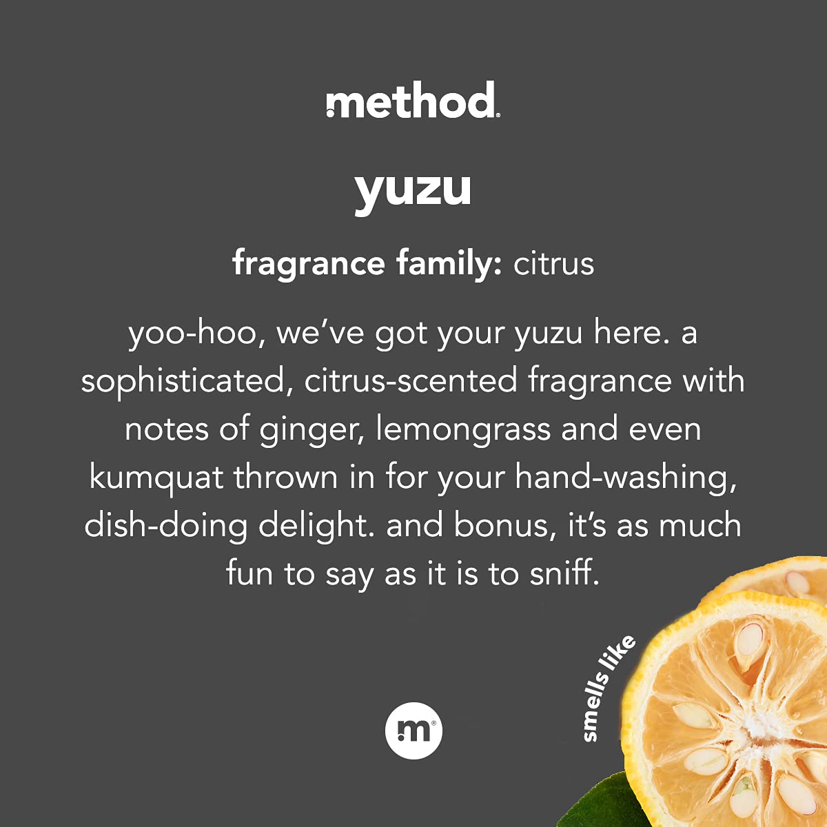 Method Gel Hand Wash, Yuzu, 11.5 fl oz (Pack of 6)
