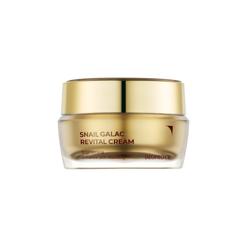 Deoproce Premium Snail Galac Revital Cream 1.76 oz - Snail Secretion Filtrate Korean Skin Care w/Galactomyces Ferment Filtrate, Volufiline, Anti wrinkle, Deep moisturizing Korean Daily Cream