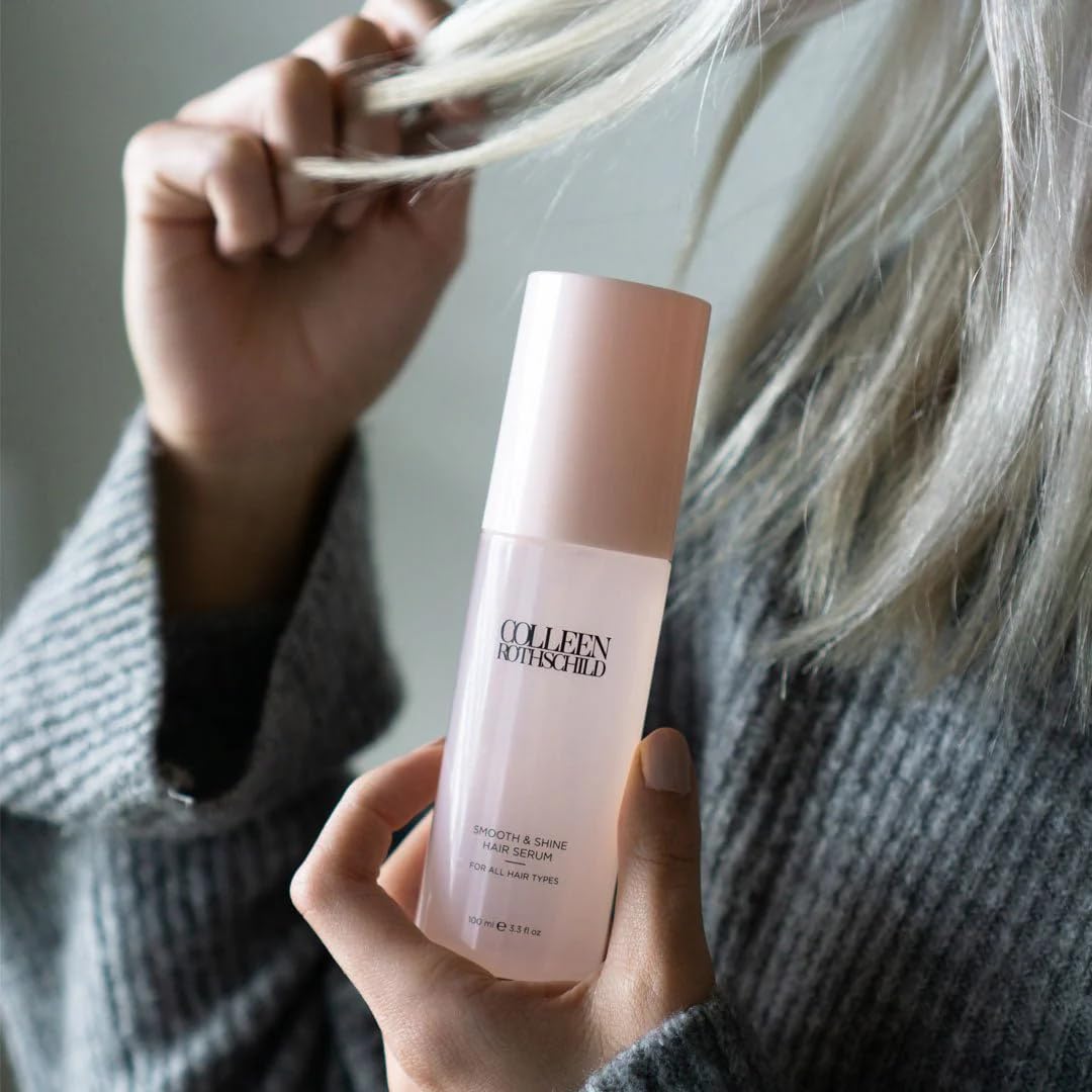 COLLEEN ROTHSCHILD Smooth & Shine Hair Serum | Hydrating Serum to Smooth Frizz & Add Shine | All Hair Types (3.3 fl oz)