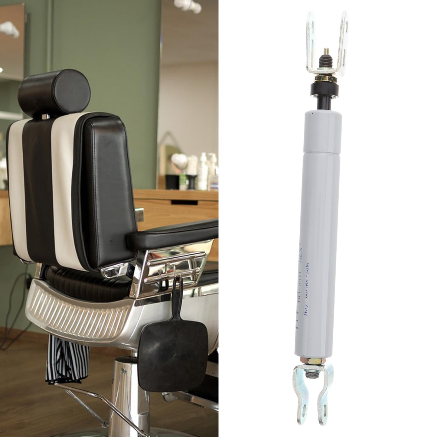 TOVINANNA Barber Chair Hydraulic Recliner Rod Replacement Part Durable Gas Spring Pull Cable for Salon Chair Accessories 10.62In Adjustable Connecting Rod