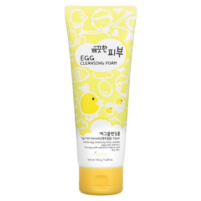 Egflo Egg Cleansing Foam - Gentle Facial Cleanser for All Skin Types | 150g