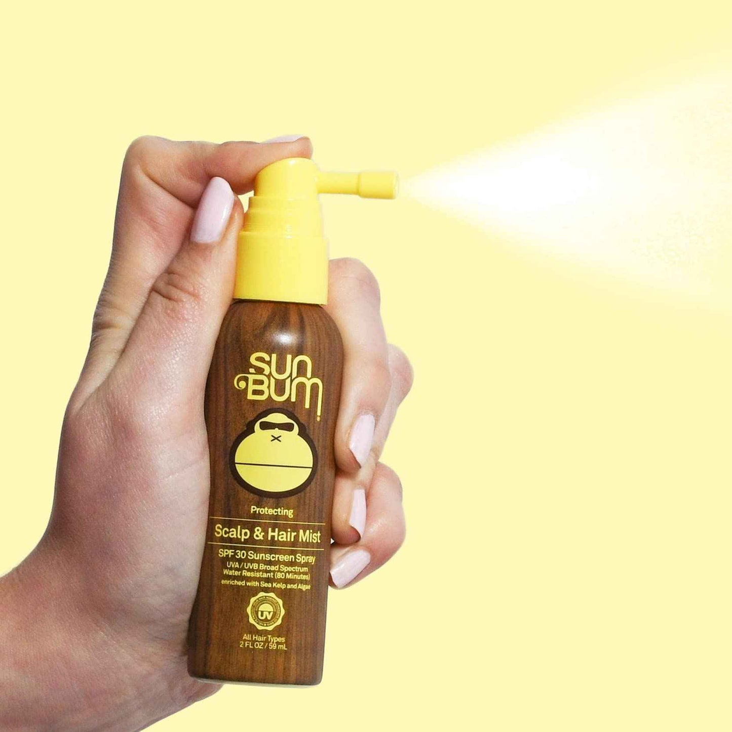 Sun Bum Original SPF 30 Scalp & Hair Mist + Mineral SPF 30 Lip Balm - Vegan Sunscreens