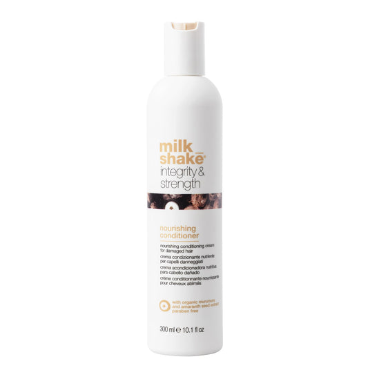 milk_shake Integrity & Strength Conditioner | Strengthening conditioner for dry, damaged hair | with amaranth seed extract & muru muru butter to nourish, fortify and protect hair, 10.1 fl oz / 300 mL