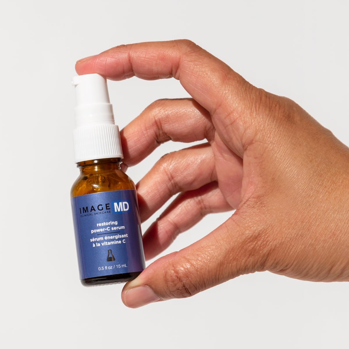 IMAGE Skincare, IMAGE MD Restoring Power-C Serum, 20% Vitamin C and Ferulic Acid Facial Serum to Reduce Pigmentation, Firm and Brighten Skin, 0.5 fl oz