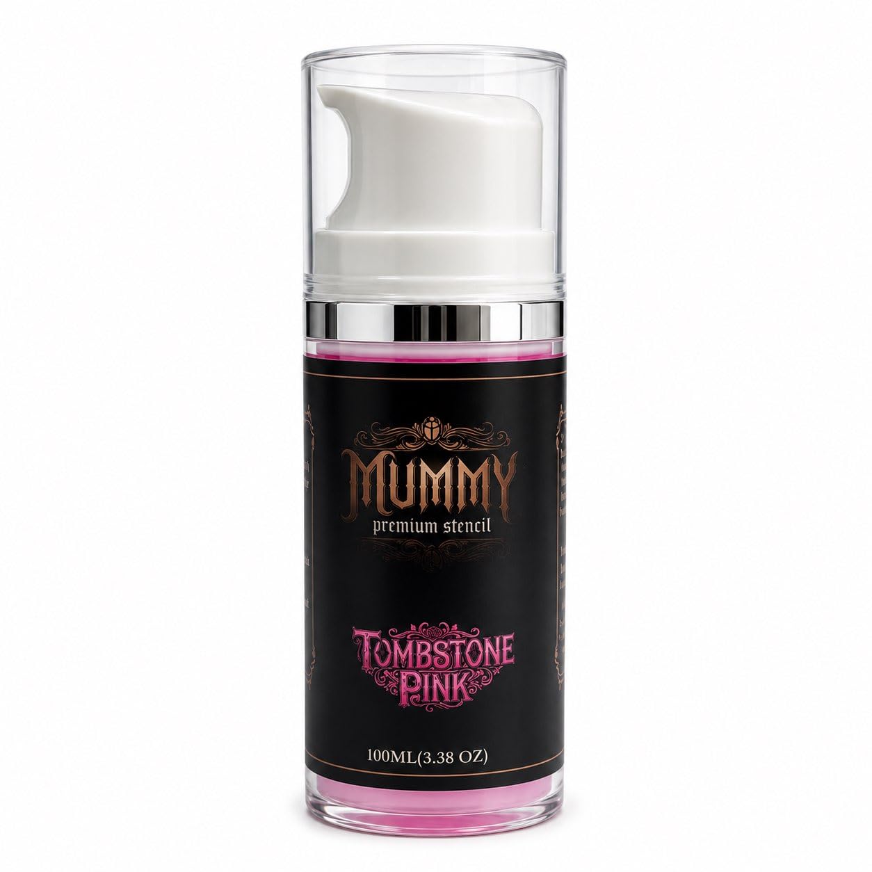 Mummy Tattoo Stencil Transfer Gel, Fast Clear Long Lasting, Pink 3.38oz