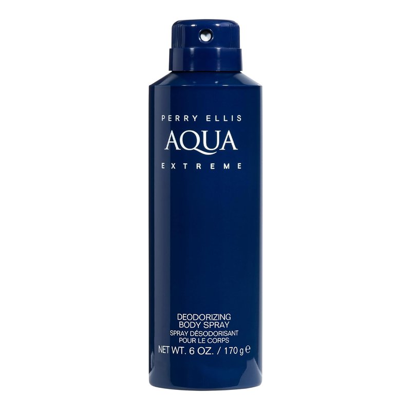 Perry Ellis Aqua Extreme Body Spray for Men - Fresh Wood & Spice Cologne Mist | 6 oz