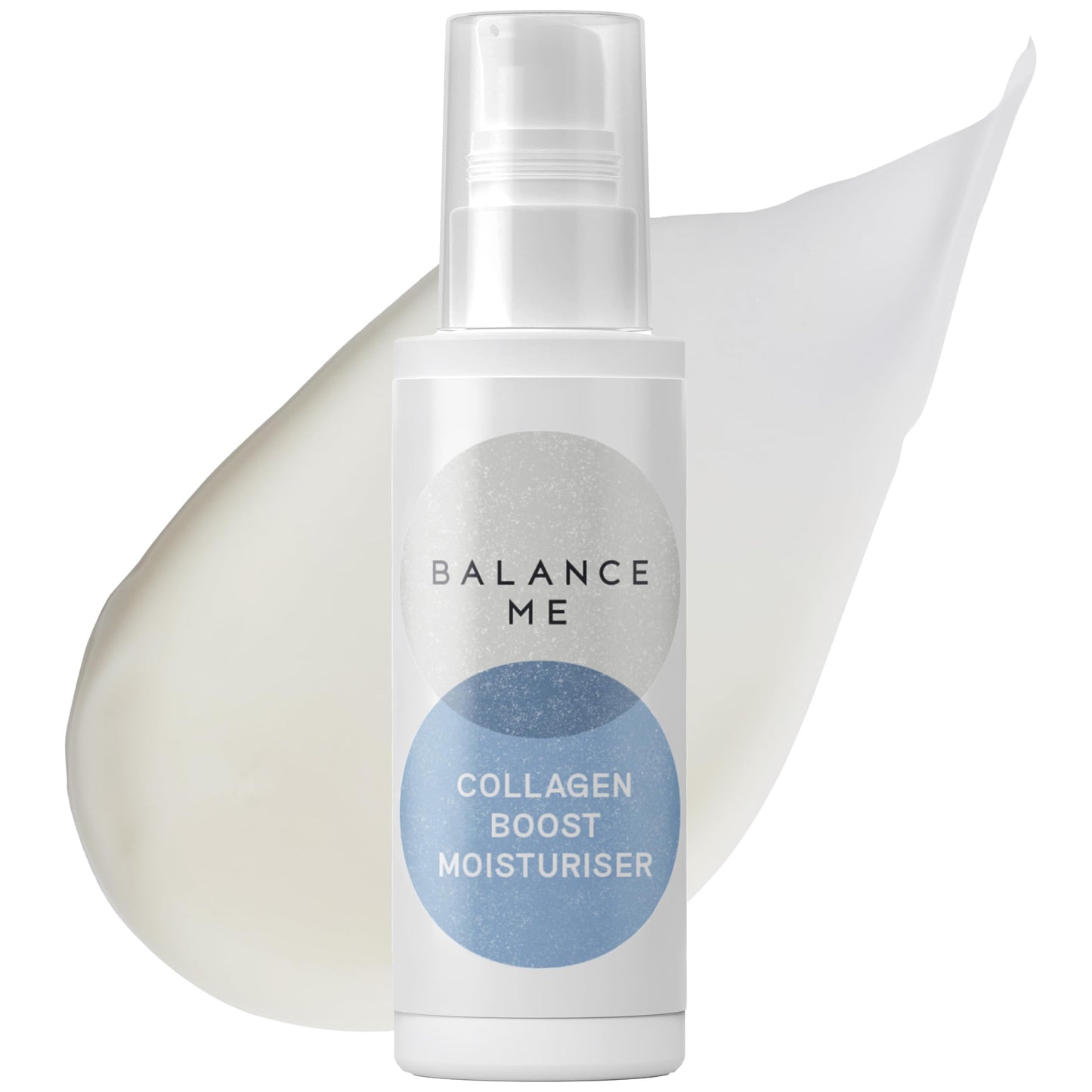 Balance Me Collagen Boost Moisturiser, Smooth and Rejuvenate Face & Neck, Anti-Ageing Cream  For All Skin Types, Peptides & Hyaluronic Acid, 99.9% Natural, Vegan/Cruelty Free, Made In UK, 1.7 Fl Oz