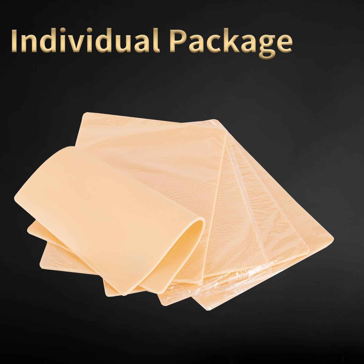 Tattoo Practice Skin, 10Pcs 3MM 8in x 6in Fake Skin Blank Tattoo Practice Skin, Double Sides Fake Skin, Tattoo for Beginners and Tattoo Artists Tattoo Supplies