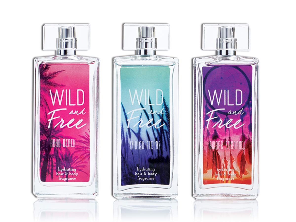 Tru Western Wild and Free Amber Sundance Women's Hydrating Hair and Body Fragrance, 3.4 fl oz (100 ml) - Notes of Citrus, Coconut Creme, Gardenia, Sandalwood, Amber