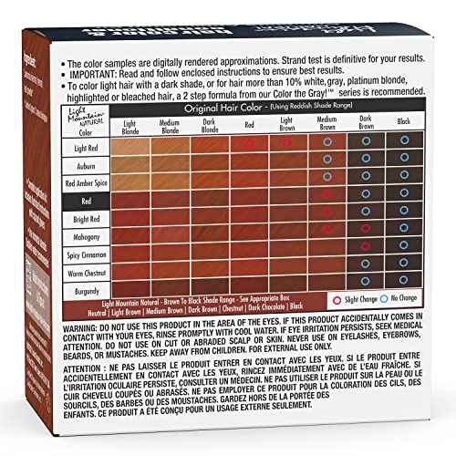 Light Mountain Henna Hair Color & Conditioner - Red Hair Dye for Men/Women, Organic Henna Leaf Powder and Botanicals, Chemical-Free, Semi-Permanent Hair Color, 4 Oz (Pack of 3)