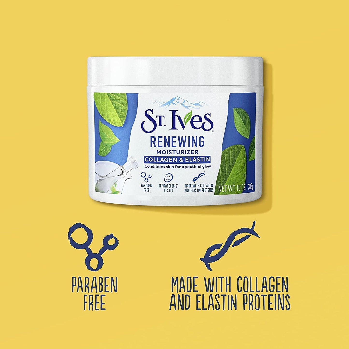 St Ives Renewing Collagen and Elastin Face Moisturizer, 10-Ounce Jar (3-Pack)