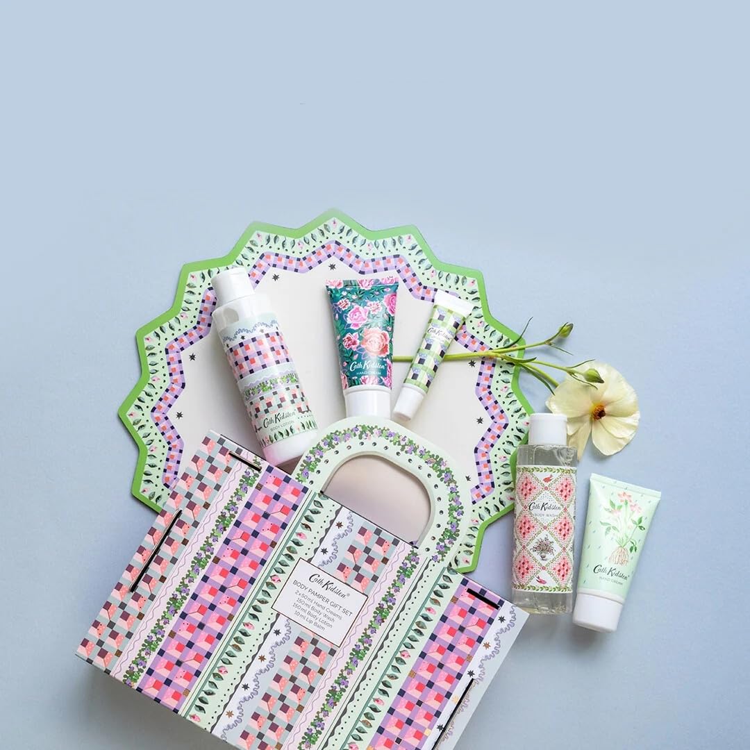 Cath Kidston Roots & Raindrops Body Pamper Hamper Handbag Gift Set