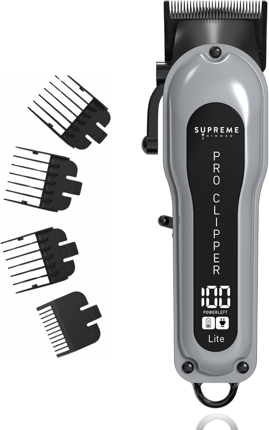 Professional Hair Clipper Set - Supreme Trimmer Pro | 210 Min Run Time, Fade Blade, Comb & Scissors Included