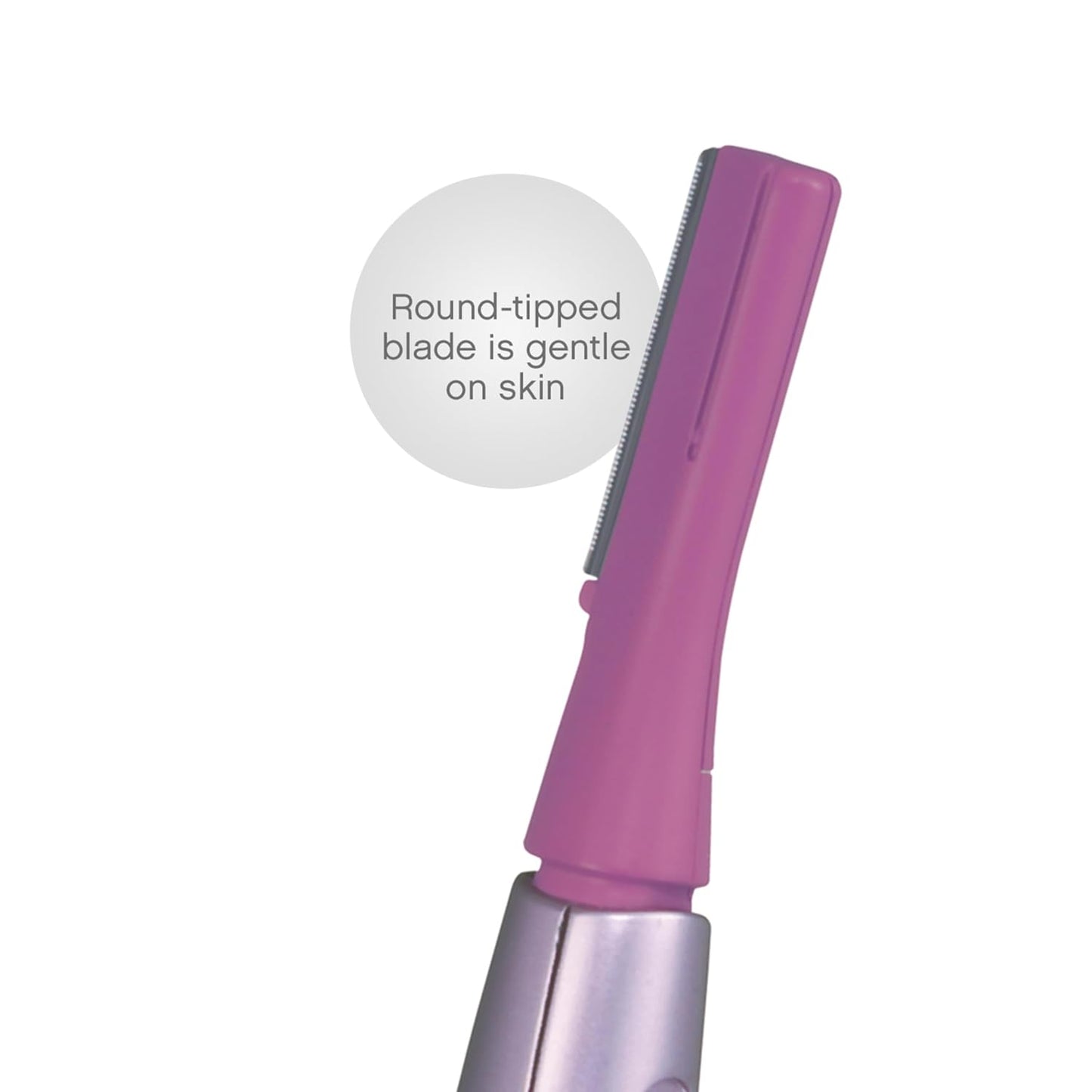 Panasonic Women's Facial Hair Remover - Eyebrow Trimmer with Pivoting Head & 2 Gentle Blades | Battery-Operated, Compact Design