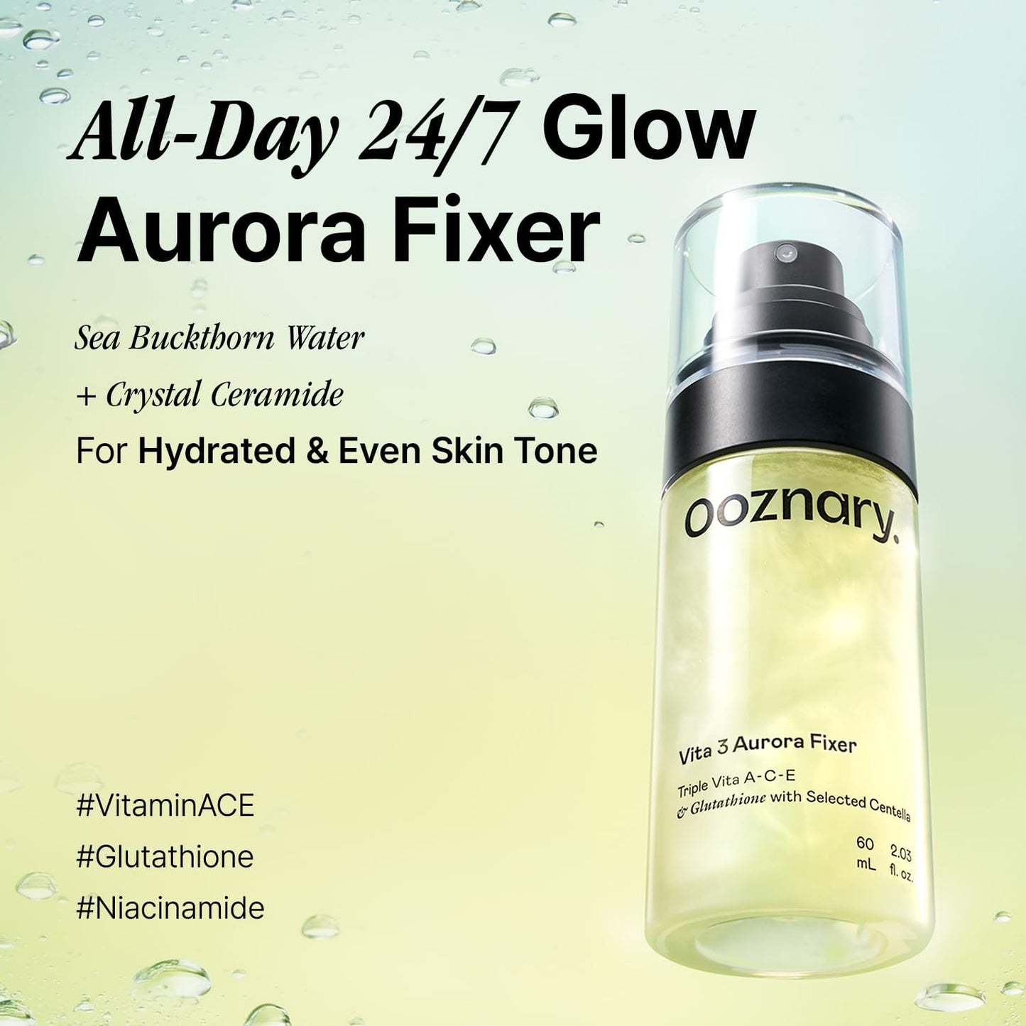 Vita 3 Aurora Fixer Toner - Even Tone Solution with Vitamin ACE & Triple Centella | 2.03 fl. oz (60ml)