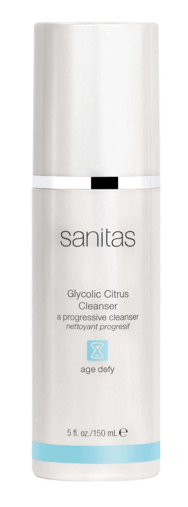 Sanitas Skincare Glycolic Citrus Cleanser, Exfoliating Facial Cleanser, Glycolic Acid, 5 Ounces