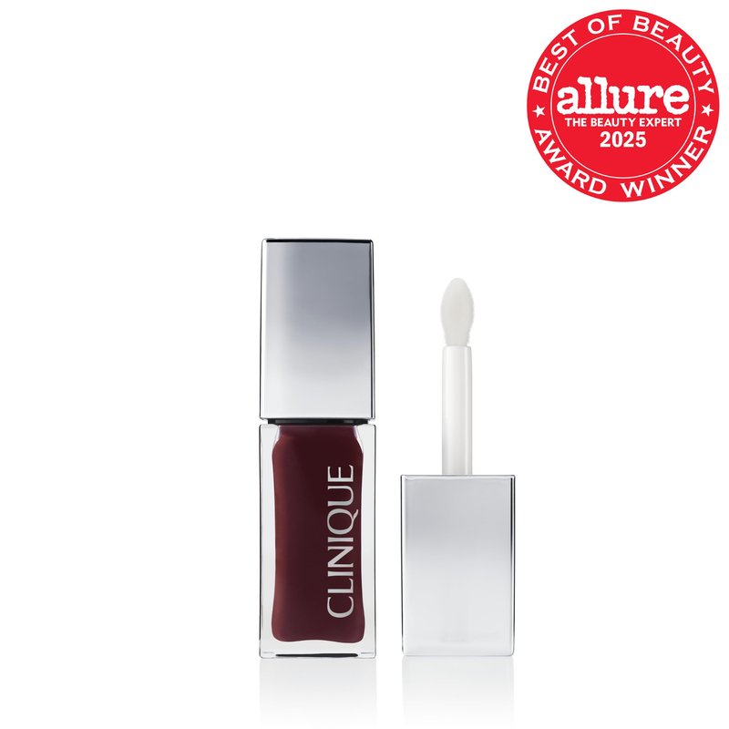 Clinique Pop Lip + Cheek Tinted Oil in Black Honey | Conditions Lips + Gives Cheeks a Natural, Dewy Flush