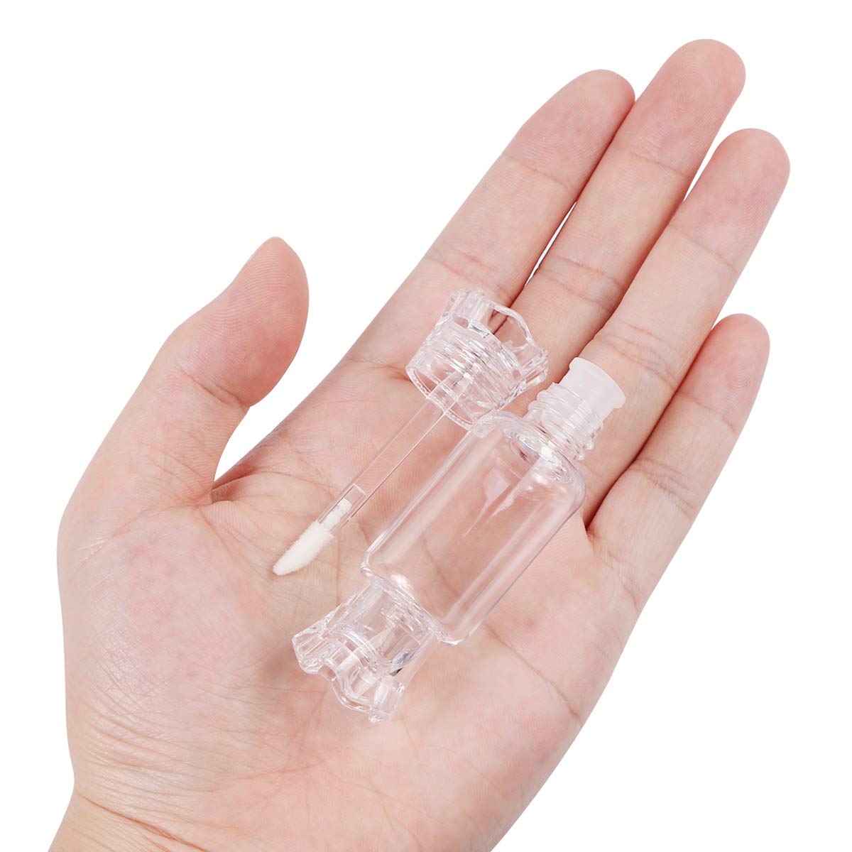 24PCS Lip Gloss Tubes - Candy Ice Cream Shape Lip Gloss Containers Empty - Refillable Clear Lipgloss/Lip Balm Containers for Girls Women DIY Cosmetics (12 candy and 12 ice cream)