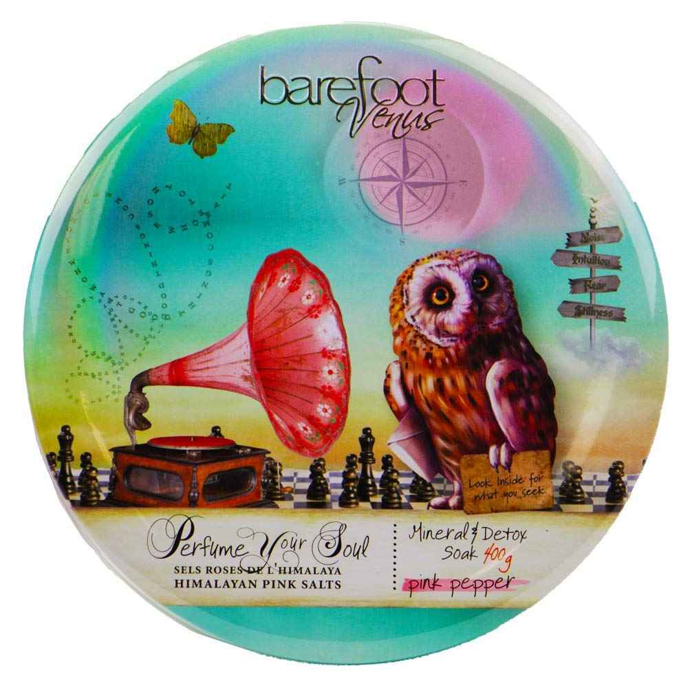 Barefoot Venus Himalayan Pink Salts Mineral & Detox Bath Soak (Pink Pepper, 400 Grams)