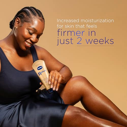 Vaseline Radiant X Firm & Restore with Pro-Retinol, Niacinamide & Coconut Oil, Nourishing Body Lotion 8 oz