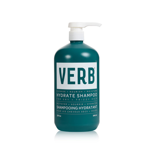 VERB® Hydrate Shampoo Cleanses Dry and Frizzy Hair to Reduce Frizz and Add Moisture to Hair, 32 oz