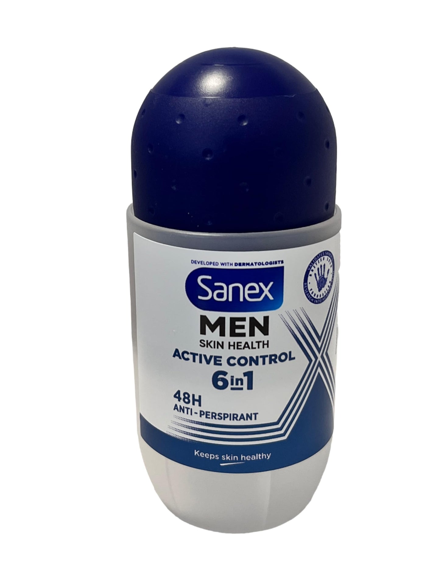 Sanex Men Dermo Antiperspirant Deodorant - Active Control Roll-On (50ml) - Pack of 6