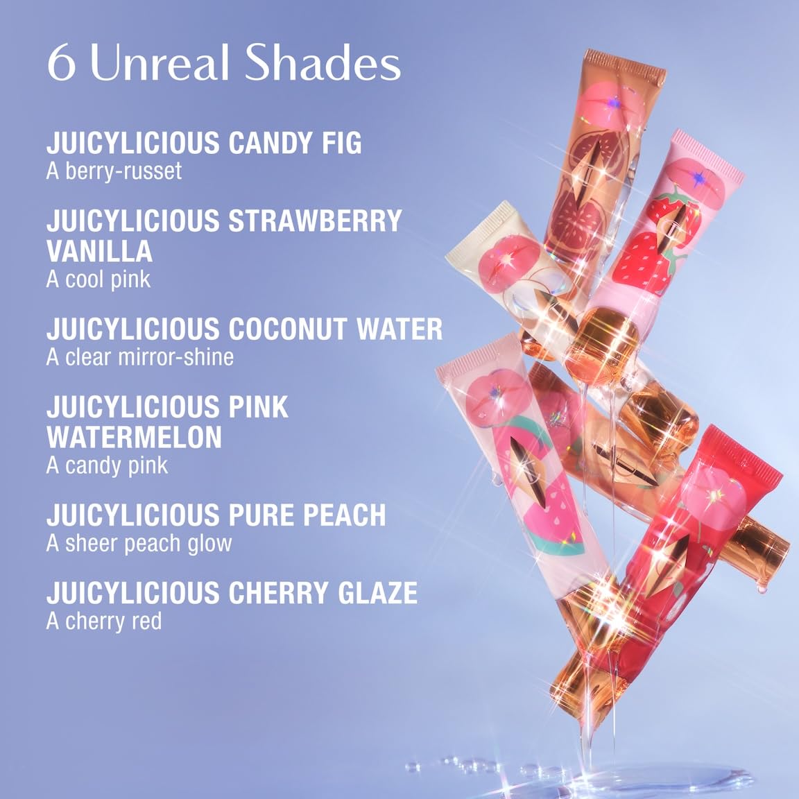 Charlotte Tilbury Healthy Glow Nectar Lip Oil - Sheer Tinted Lip Gloss Oil with Hyaluronic Acid & Vitamin E - Leaves Lips with a High-Shine Glaze & Lasting Hydration - Juicylicous Strawberry Vanilla