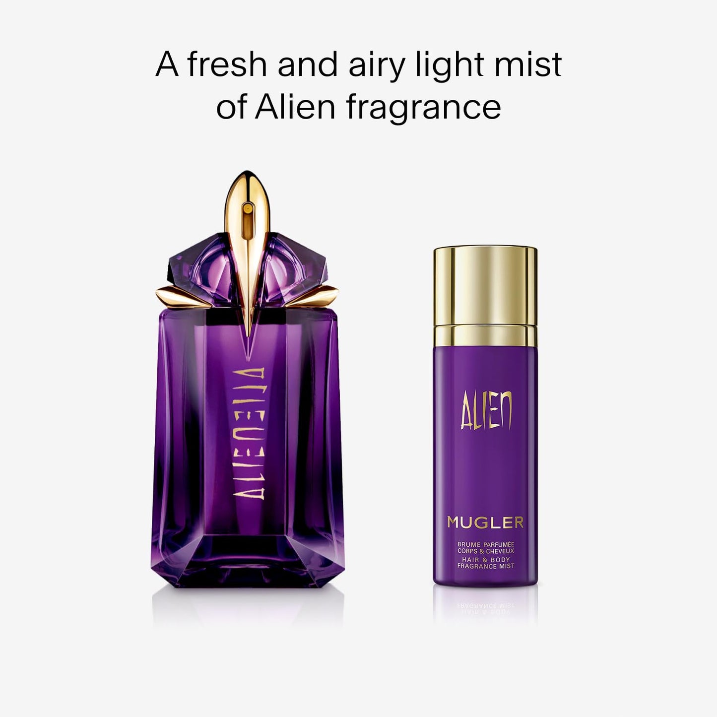 Mugler Alien Hair & Body Mist - Floral, Jasmine & Amber Women's Perfume - 3.3 Fl Oz