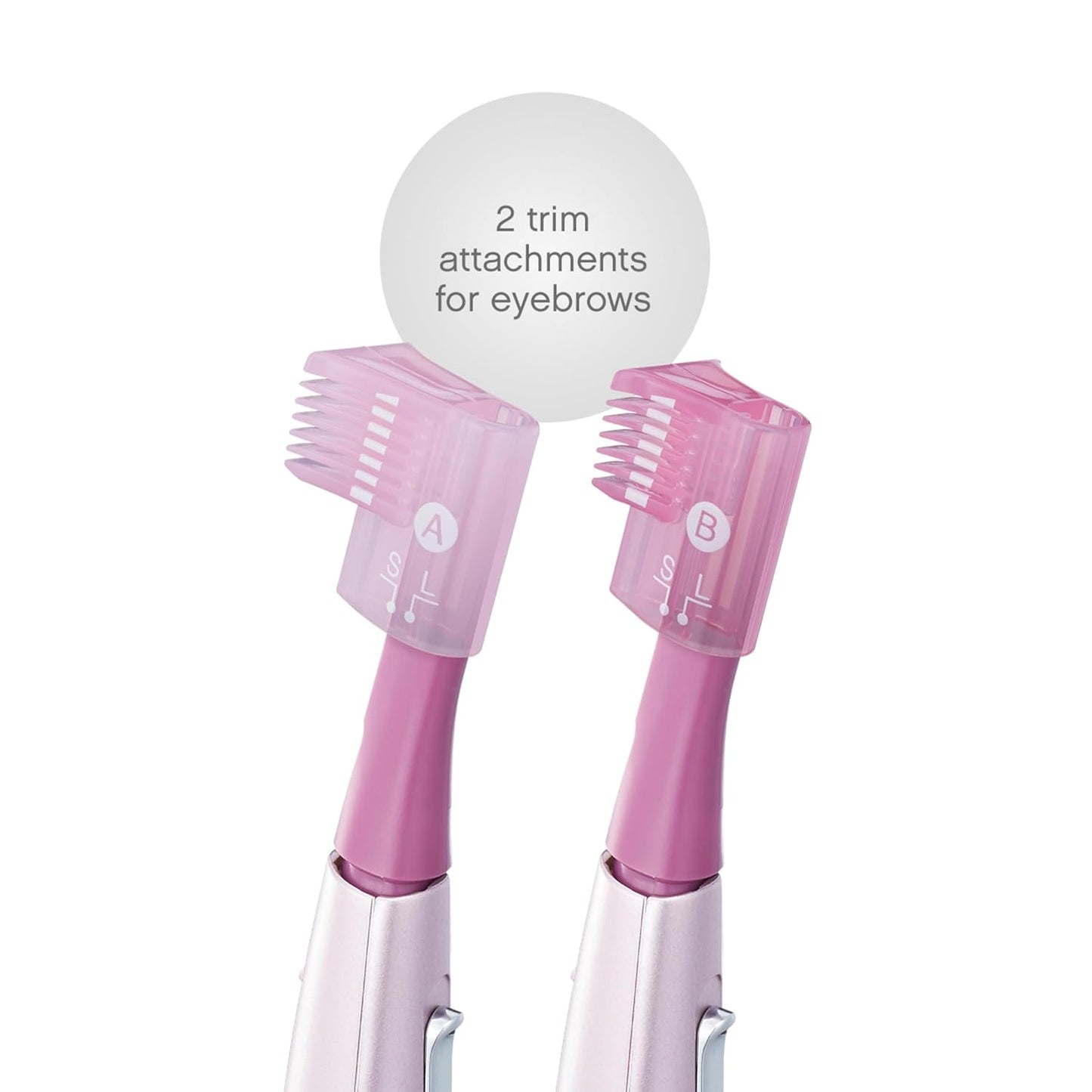 Panasonic Women's Facial Hair Remover - Eyebrow Trimmer with Pivoting Head & 2 Gentle Blades | Battery-Operated, Compact Design