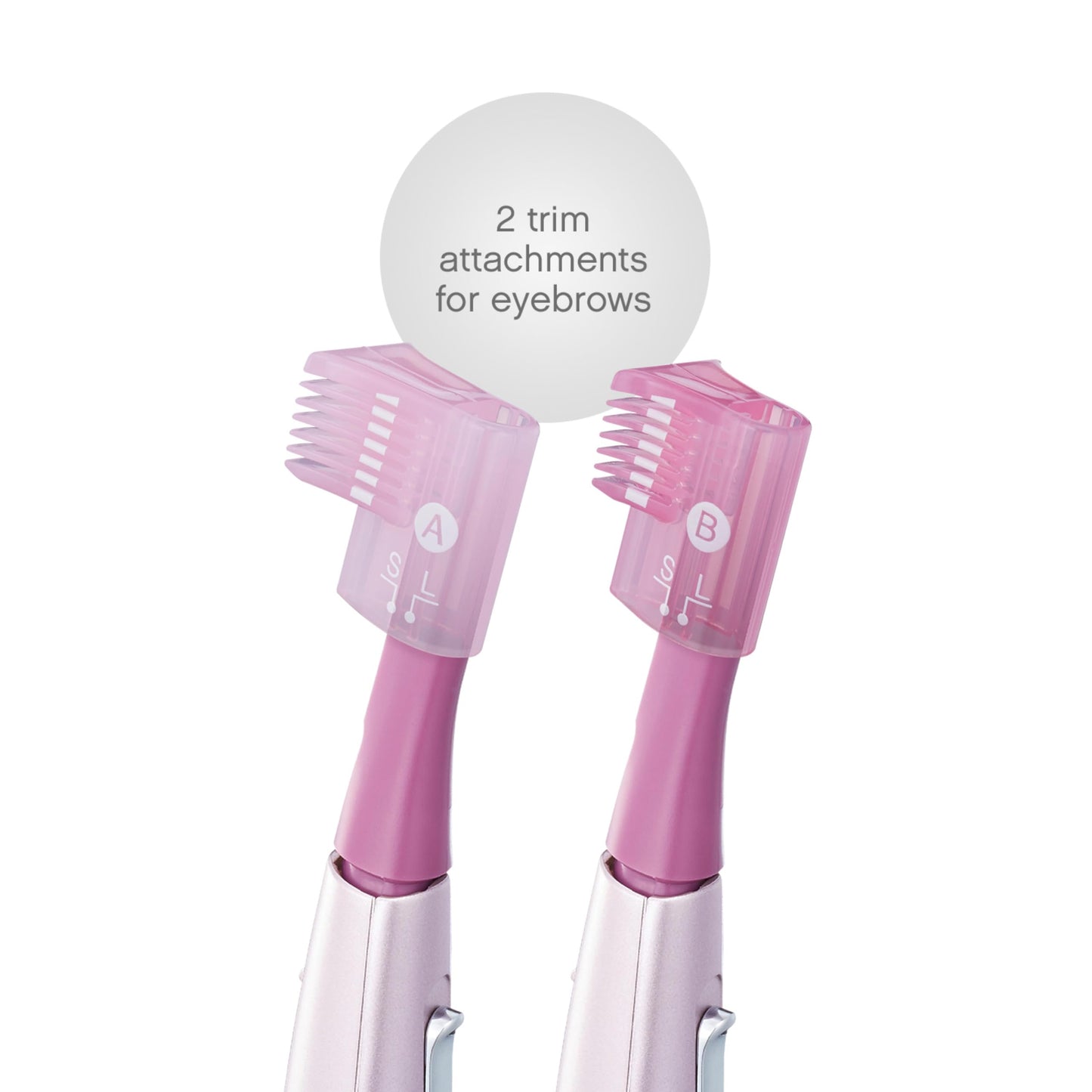 Panasonic Women’s Facial Hair Remover and Eyebrow Trimmer with Pivoting Head, Includes 2 Gentle Blades for Brows, Face and Trim Attachments, Battery-Operated – ES2113PC (Pack of 5)