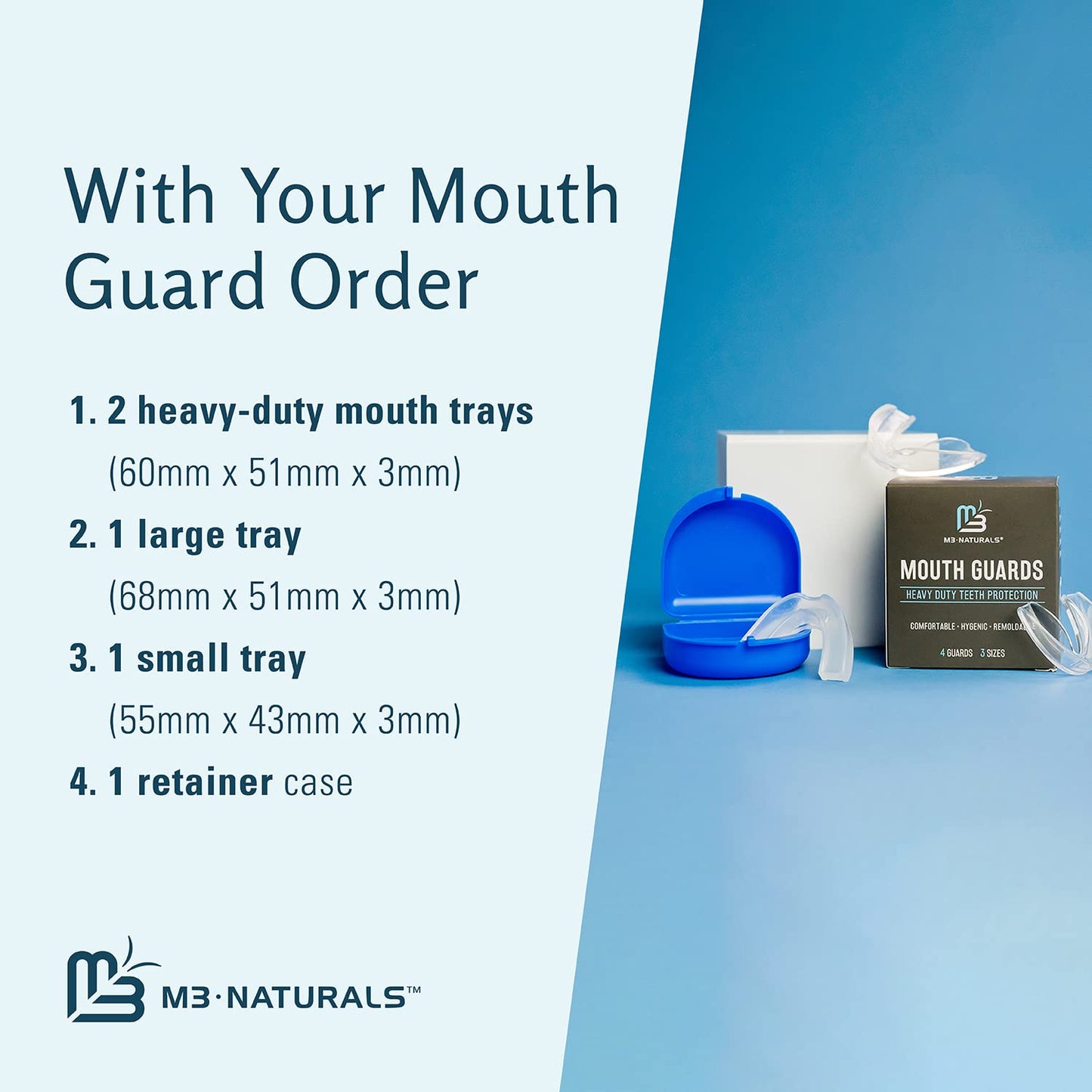 Denture Cleaner Tablets - Minty Fresh Flavor for Retainers & Mouth Guards | 2-Month Supply (Pack of 4)