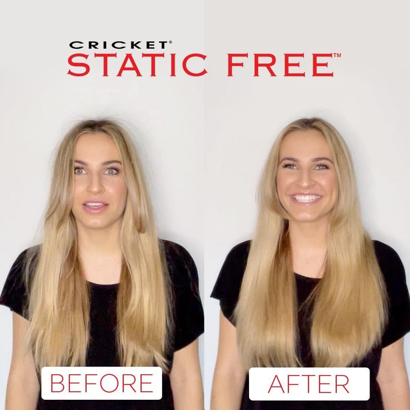 Cricket Static Free Hair Brush - Fast Flo Vent for Quick Blow Drying & Tangle-Free Styling | All Hair Types