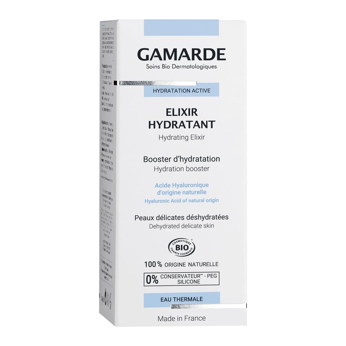 Gamarde Hydrating Elixir - Face Moisturizer with Organic Aloe Vera and Hyaluronic Acid - Gentle Moisturizer Face Cream for Smooth Skin - 1.01 oz