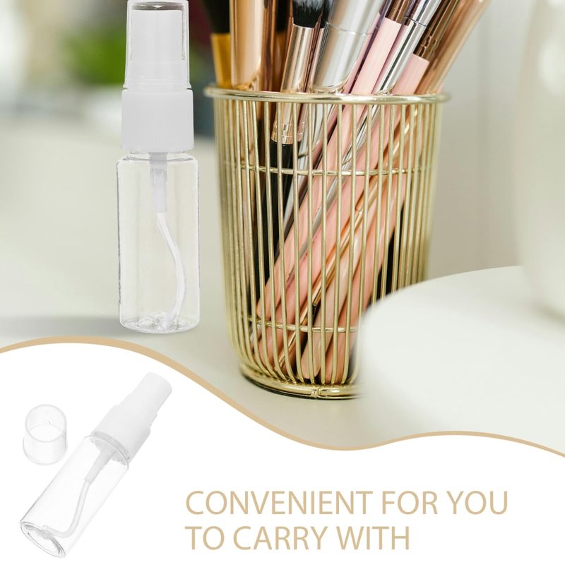NOLITOY 40 Pcs Spray Bottles Clear Glass Perfume Bottles, Refillable Fine Mist Perfume Atomizer Portable Empty Sample Containers for Cleaning, Essential Oils, Travel (20 ml)