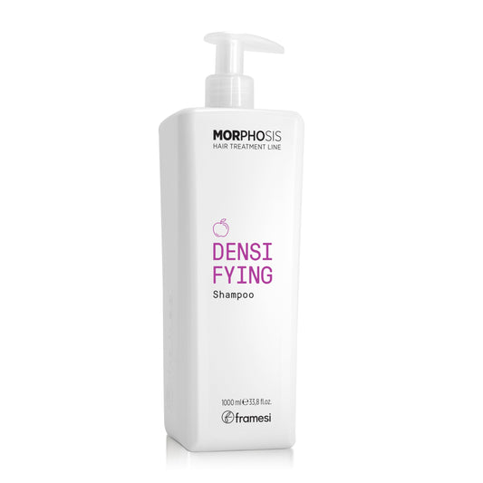 Framesi Morphosis Densifying Shampoo - Volumizing Shampoo for Thinning Hair - Sensitive Scalp Shampoo - Helps Improve Hair Resilience - Strengthening with Tri-C-Peptides - Sulfate Free (33.8 Fl Oz)
