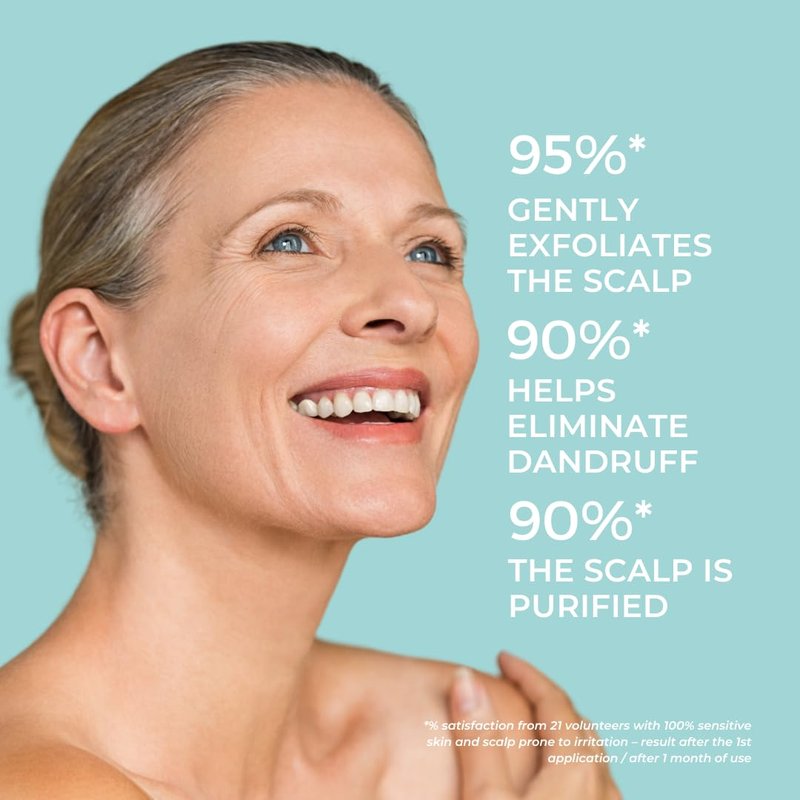 PHYTO Scalp Solutions Purifying Scrub - Exfoliating Sea Salt & Eucalyptus for Oily Scalp | 7.05 oz Deep Cleanse
