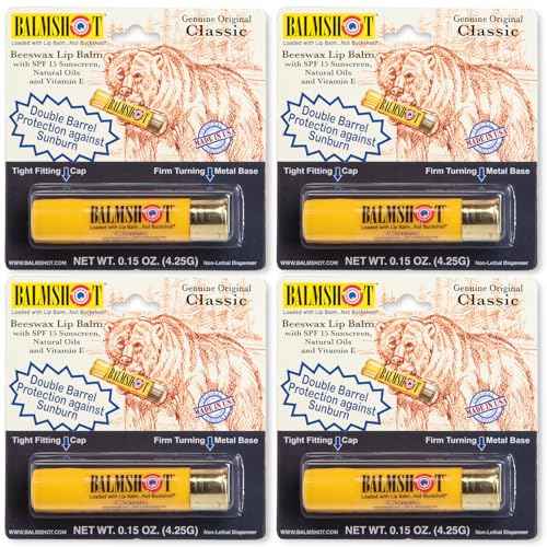 BALMSHOT Lip Balm 4 Pack (Classic)