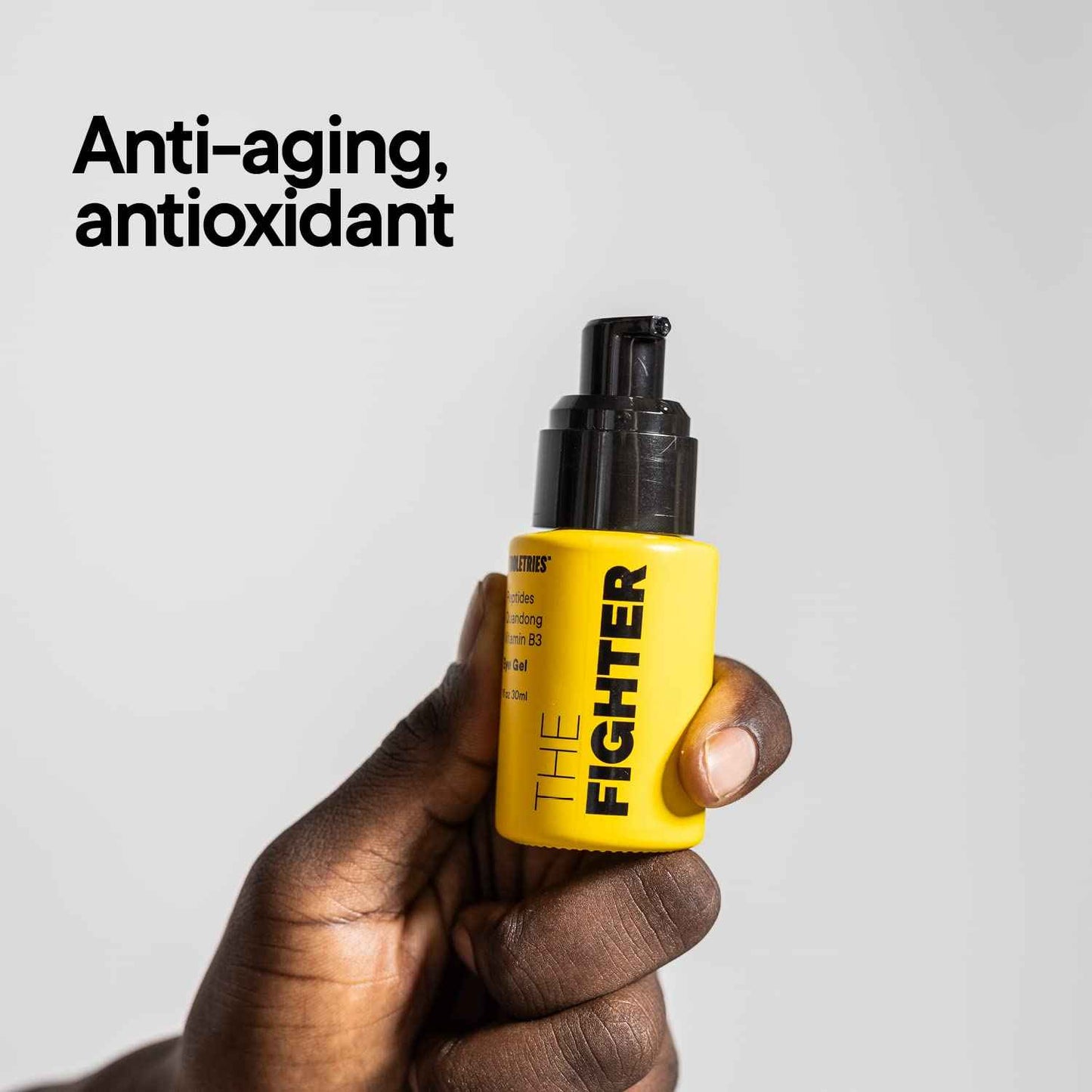 TOOLETRIES The Fighter - Eye Gel for Men - Anti-Aging & Antioxidant Formula for Firm & Hydrated Skin - Reduces Lines, Wrinkles, Redness, & Dark Circles - Made In Australia - 1fl oz