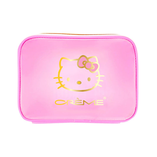 The Crme Shop Hello Kitty Perfect Pink Travel Case, Makeup & Cosmetic Bag for Women, Travel Essentials