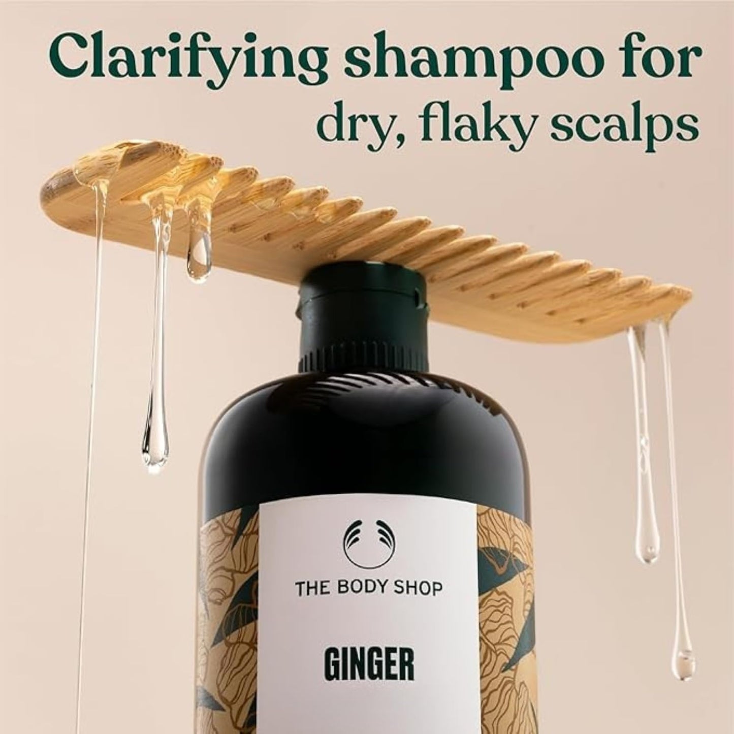 The Body Shop Ginger Scalp Care Shampoo | Cleansing shampoo, ginger, helps remove build-up, invigorates scalp, vegan (13.5 Oz)