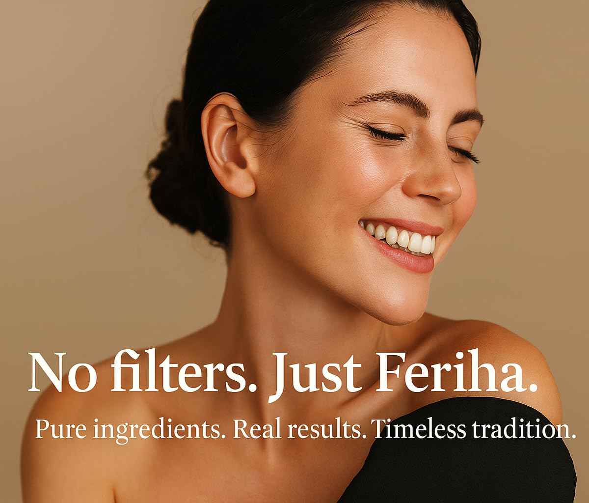 FERIHA Premium Moroccan Black Soap with Organic Argan Oil, 100% Authentic, Artisan Beldi Soap - Sourced, Crafted & Packed in Morocco - Traditional Hammam Formula