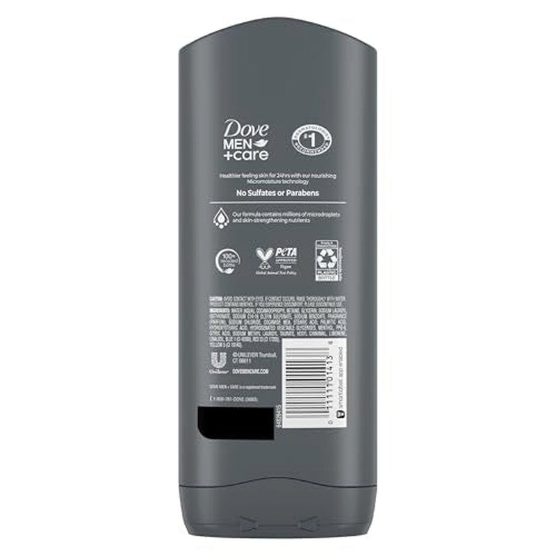 DOVE Men + Care Body Wash and Face for Fresh, Healthy-Feeling Skin Extra Fresh Cleanser That Effectively Washes Away Bacteria While Nourishing Your 13.5 oz