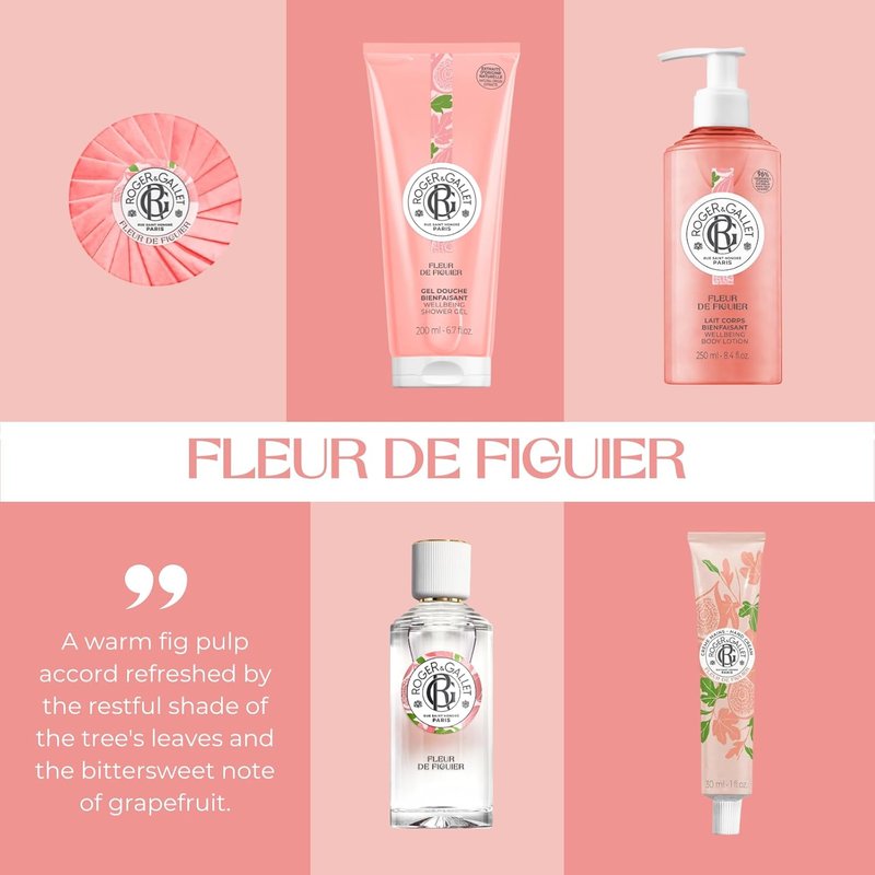 Roger & Gallet Wellbeing Fragrant Water Spray - Refreshing Eau Fraîche Body Mist with Natural Ingredients | Fleur De Figuier - 1 oz