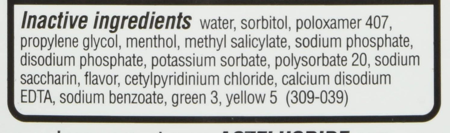 Act Anticavity Fluoride Mouthwash Mint 18 fl oz (Pack of 6)