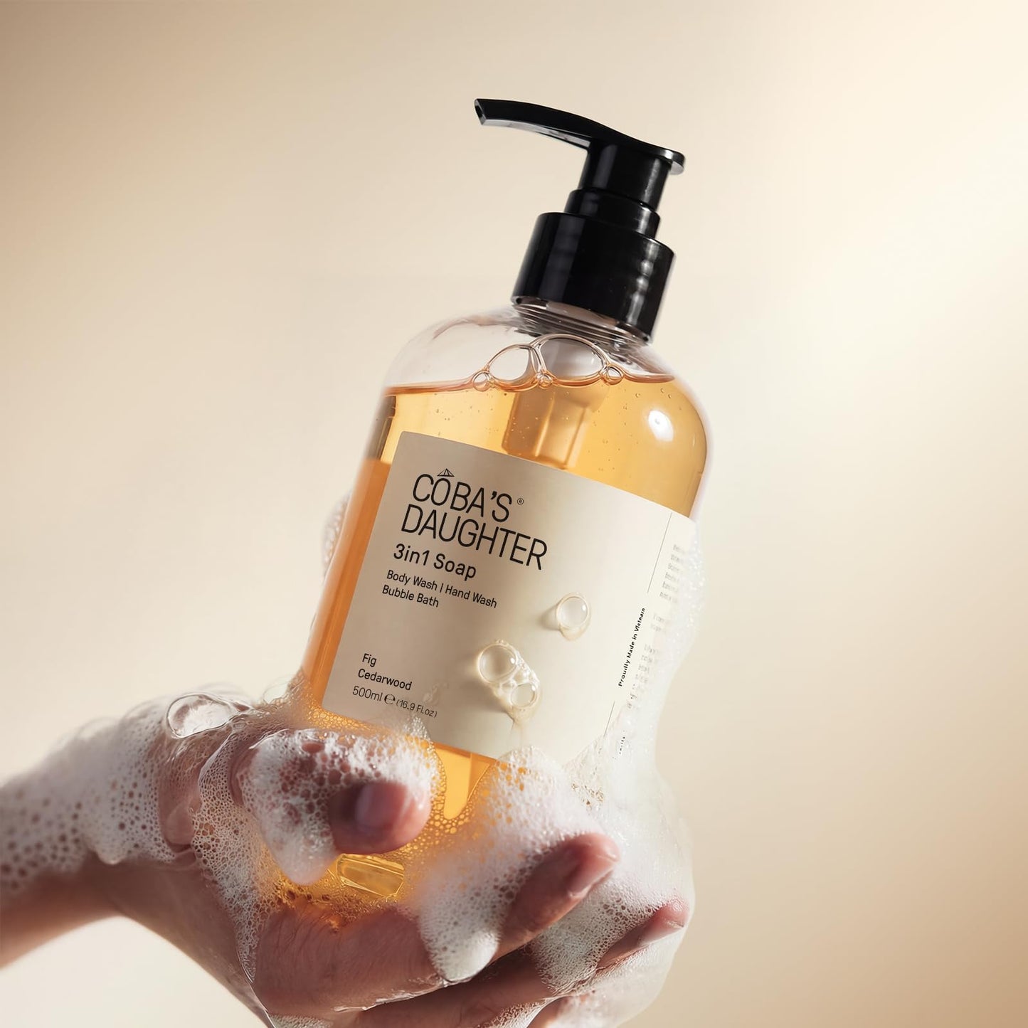 COBA'S DAUGHTER 3-in-1 Soap | Bubble Bath, Body Wash & Hand Wash 16.9oz