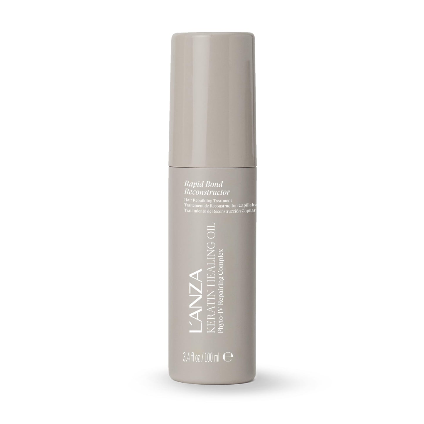 L'ANZA Keratin Healing Oil Rapid Bond Reconstructor For Hair Bond-Repair Treatment, Strengthens, Reduces Breakage, Improves Elasticity, Color Safe, Heat Protection, Sulfate Free (3.4 Fl Oz)