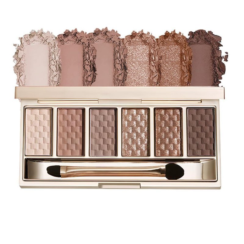 Neutral Nude Brown Eyeshadow Palette, 6 Matte & Shimmer Shades, Blendable Long-Lasting Eyeshadow for Natural Everyday Makeup, Soft Glam Looks, Mature & Hooded Eyes, Silky Formula, sombras de ojos 01