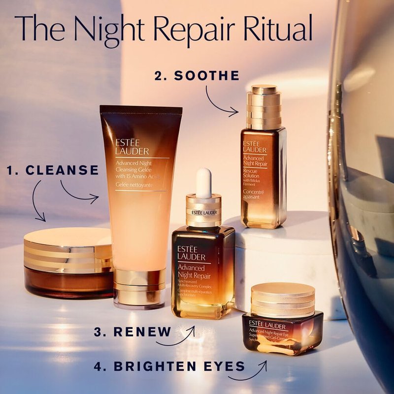 Estée Lauder Advanced Night Repair Eye Supercharged Gel-Cream Synchronized Multi-Recovery | Under Eye Cream for Dark Circles, Travel Size, 0.17 Fl Oz